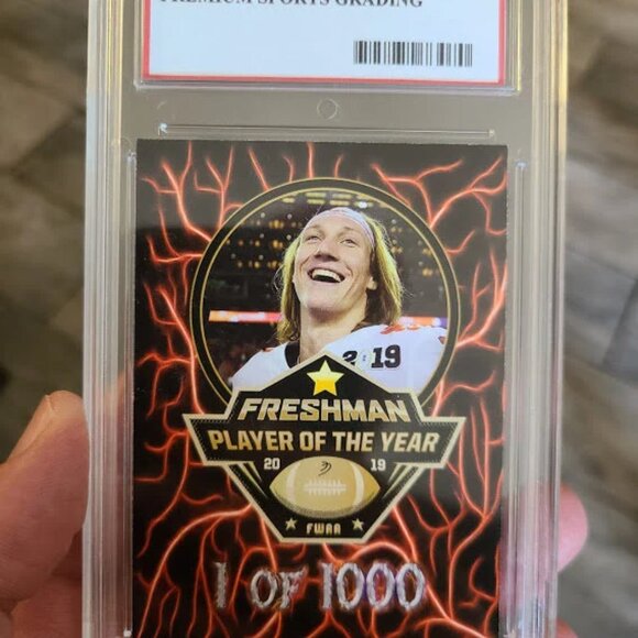 Graded Trevor Lawrence 2020 Custom football rookie card - Picture 2 of 2